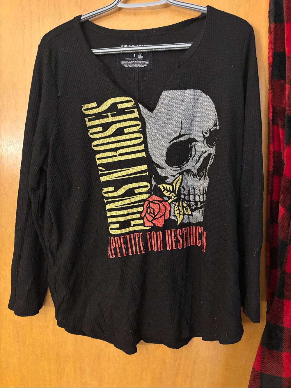 Guns N' Roses 'Appetite for Destruction' Black Long Sleeve Tee